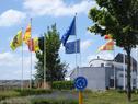 cilindrische mast met klemmen
